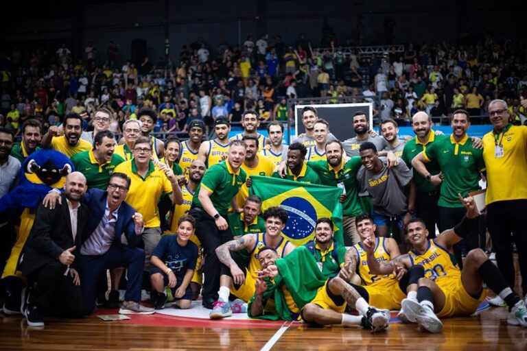 <p>O Brasil durante sua última participação na Copa do Mundo. Foto: Divulgação/CBB/Flickr</p>
