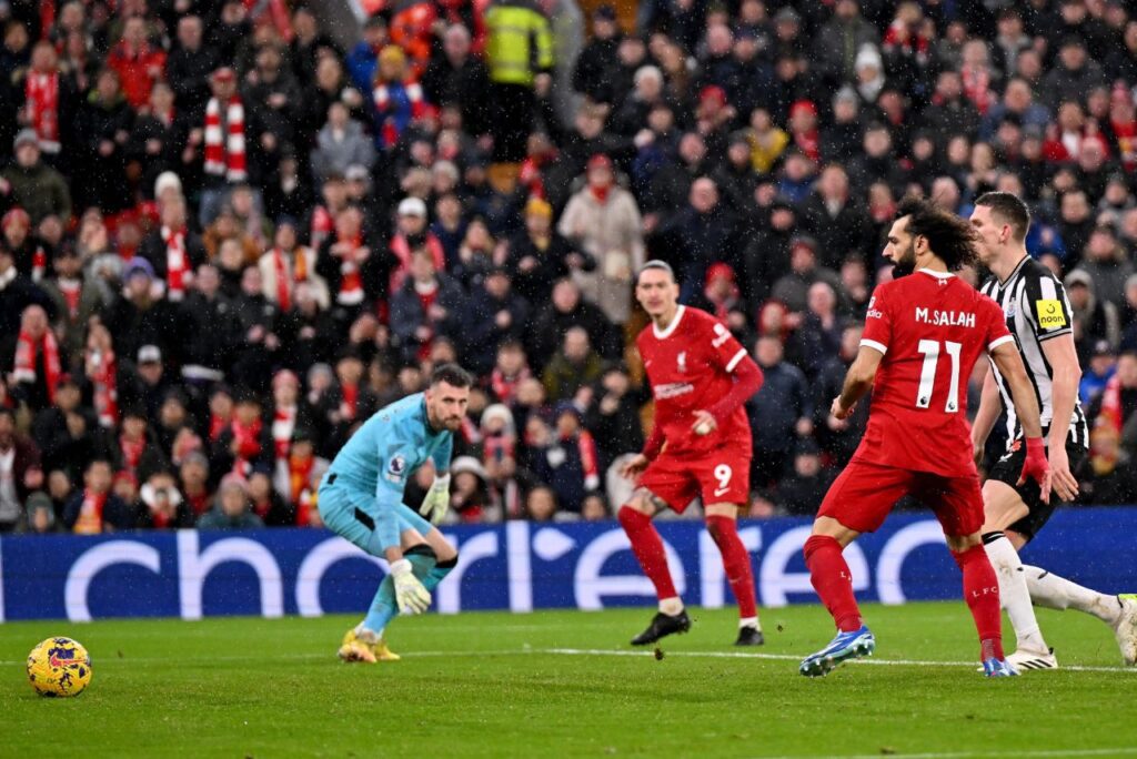 Salah abriu o placar para o Liverpool