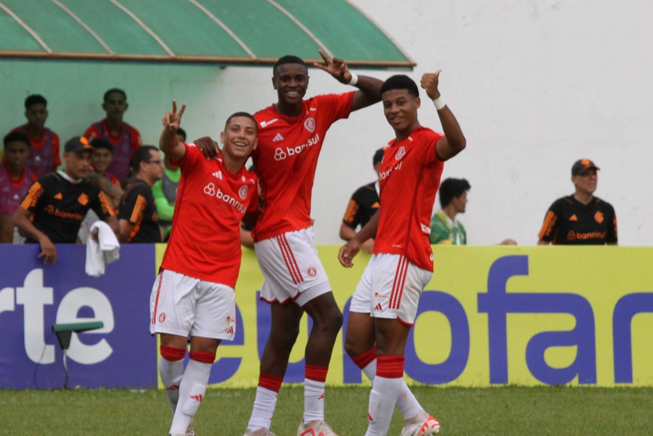 O Internacional venceu o São Raimundo de goleada na estreia da Copinha. Foto: Reprodução/X