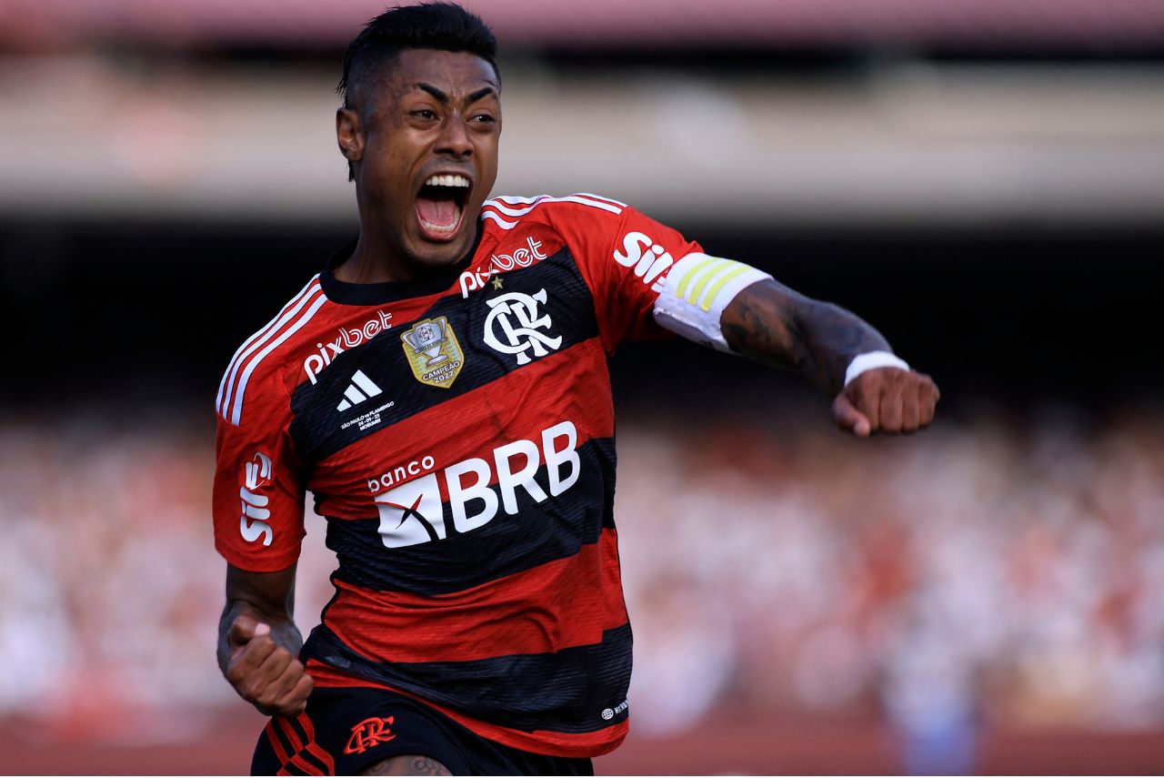 Contrato de Bruno Henrique com o Flamengo foi estendido até 2026 (Foto: Marcello Zambrana/AFP)