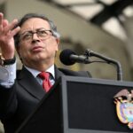 Presidente da Colômbia em discurso no fim de 2023