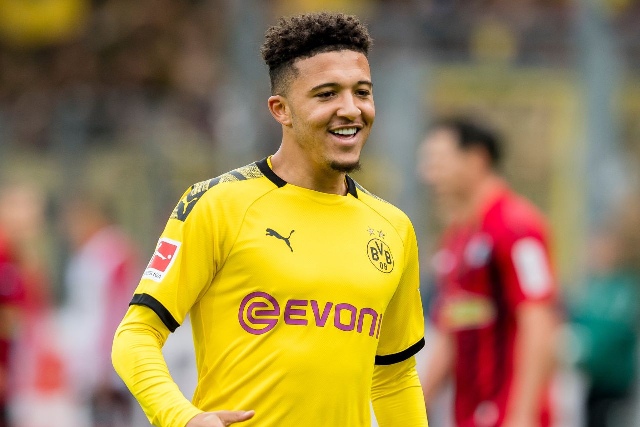 Sancho em campo pelo Borussia Dortmund