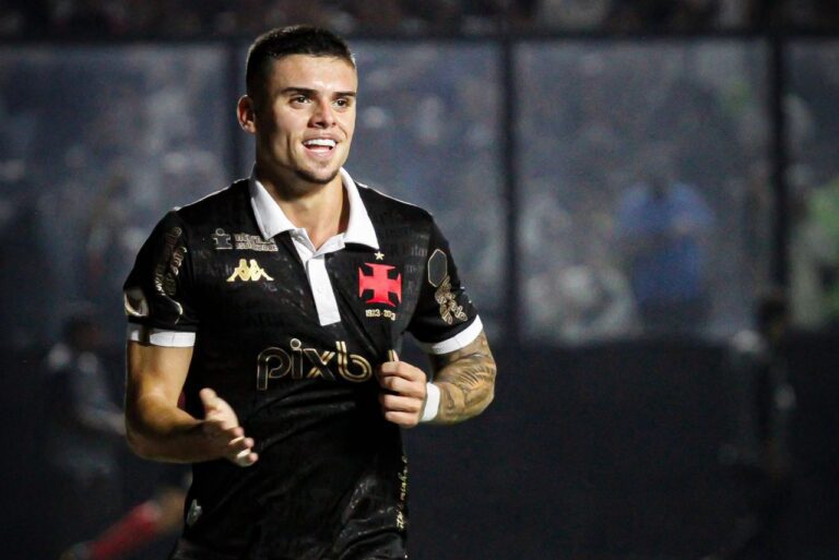 <p>Revelado pelo Vasco, Gabriel Pec vai atuar pelo Los Angeles Galaxy em 2024 (Foto: Matheus Lima/CRVG)</p>
