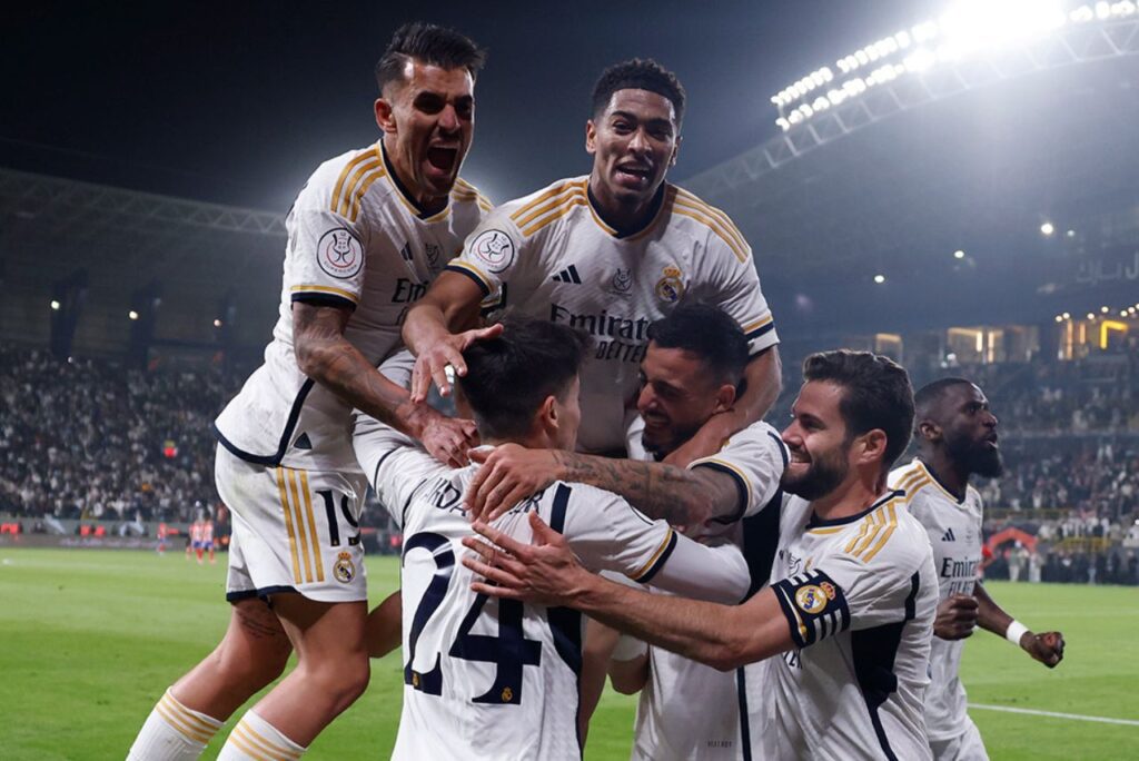 Vitória do Real Madrid foi muito comemorada