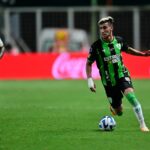 Pedrinho, reforço do Santos, não fez uma grande temporada pelo América-MG em 2023. Foto: Mourão Panda / América