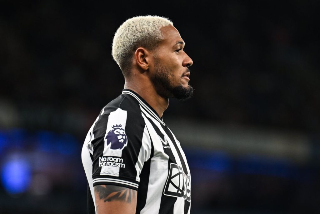 Joelinton tem 23 jogos pelo Newcastle na temporada