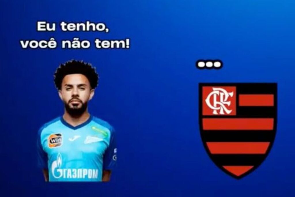 Zenit provocou o Flamengo nas redes sociais (Foto: Reprodução)