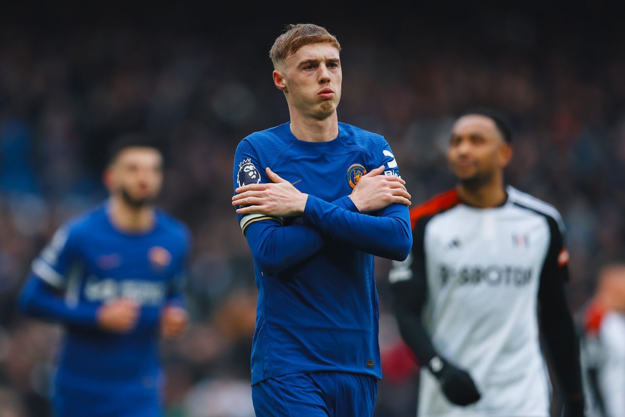 Palmer comemora gol pelo Chelsea