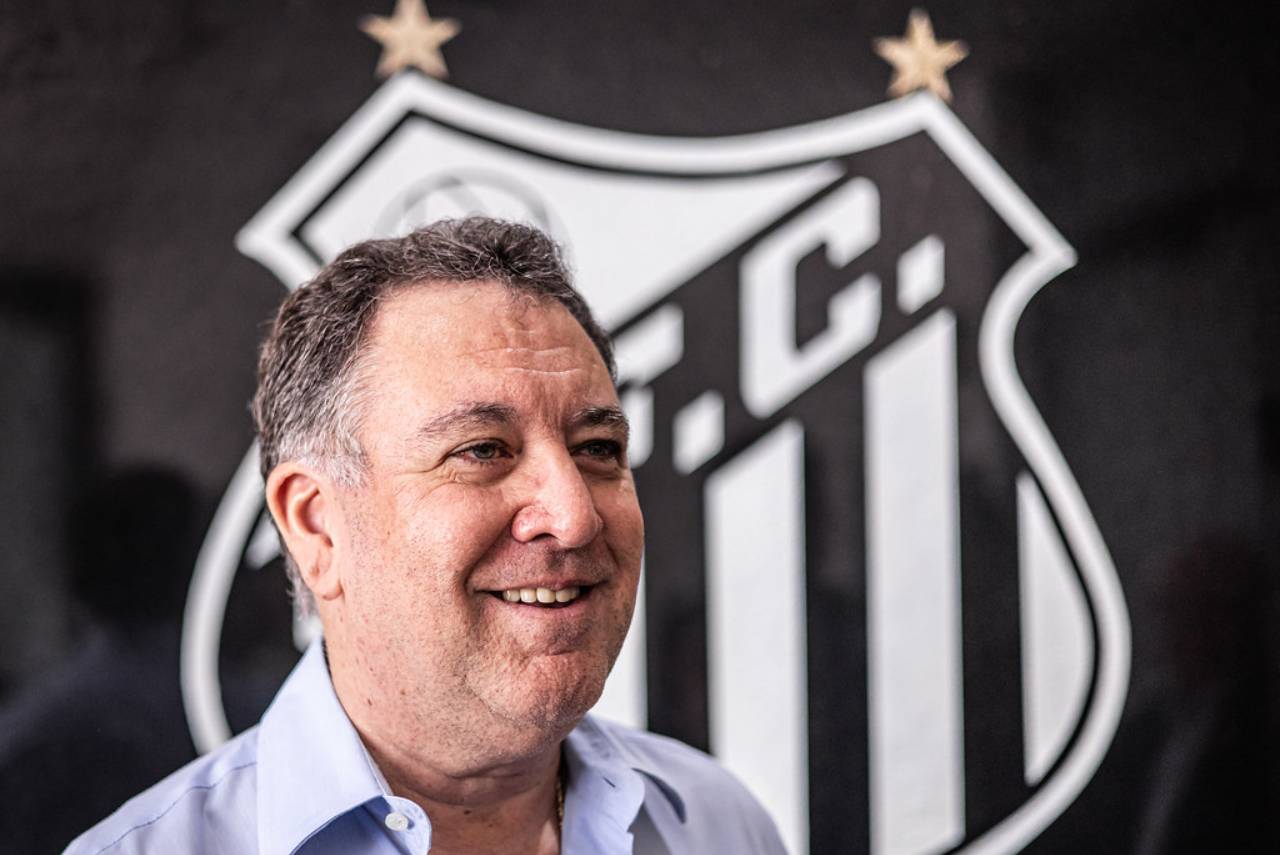 Marcelo Teixeira, presidente do Santos, deve anunciar a novidade em breve. Foto: Reprodução/X