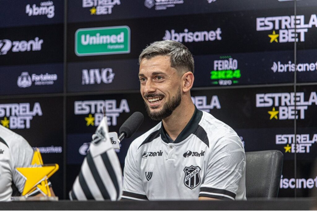 Facundo Castro é um dos reforços do Ceará para a temporada 2024 (Foto: Samuel Félix/Ceará SC)
