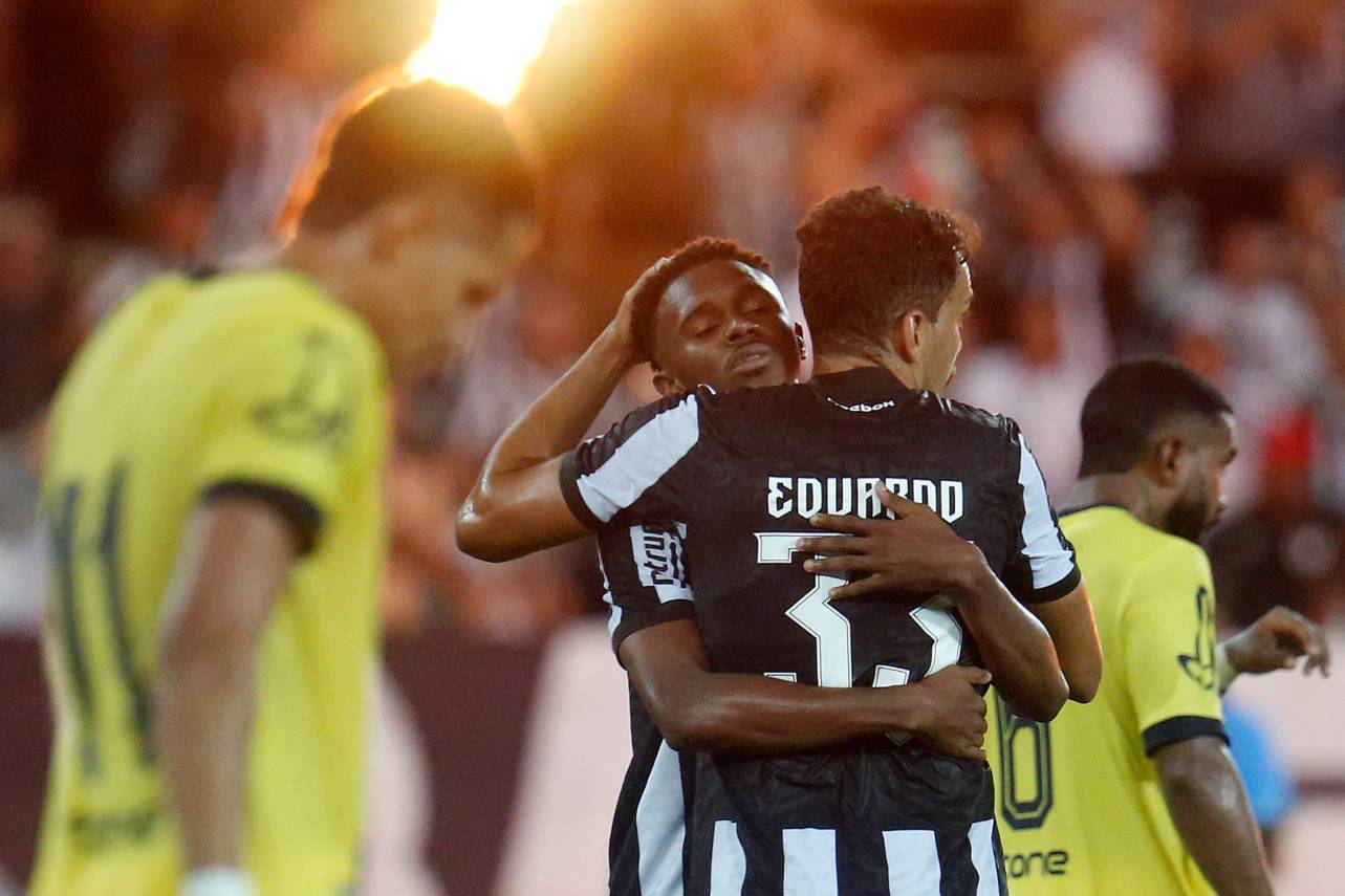 O Botafogo venceu o Madureira com gol de Jeffinho. Foto: Vitor Silva/BFR