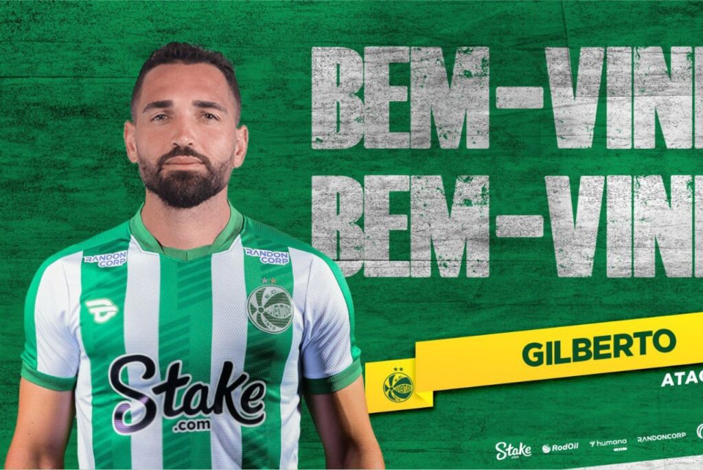 Anúncio do atacante Gilberto como reforço do Juventude