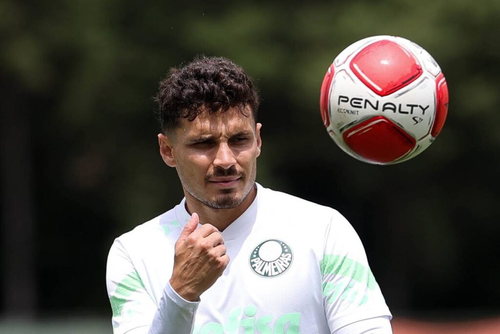 Raphael Veiga foi o artilheiro do Palmeiras na temporada passada. Foto: César Greco/Palmeiras