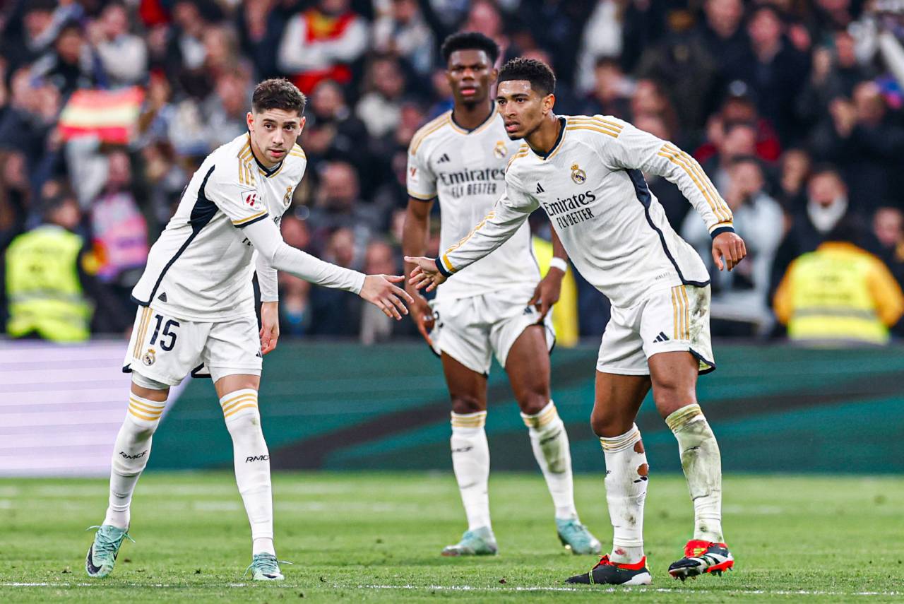 Real Madrid só garantiu a vitória na reta final do confronto. Foto: Reprodução/X