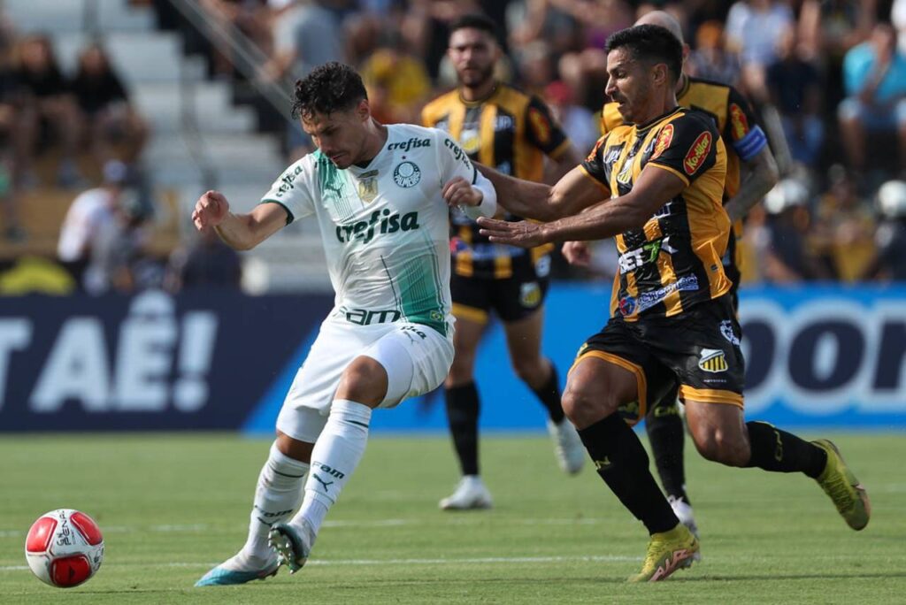 Palmeiras sofreu empate no último lance do jogo. Foto: César Greco/Palmeiras
