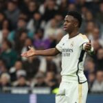 Vinícius Júnior foi o representante brasileiro entre na seleção dos jogadores mais caros do mundo de 2023 (Foto: Pierre-Philippe Marcou/AFP)