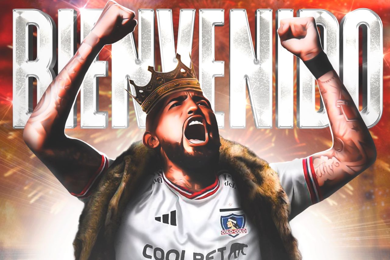 Arturo Vidal em anúncio do Colo-Colo