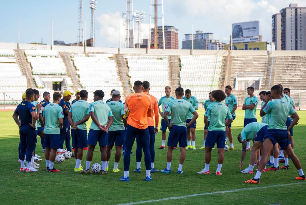 Com Endrick, Brasil fez último treino antes da estreia