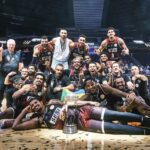 Sesi Franca Basquete na conquista do título mundial de 2023 (Foto: FIBA/Divulgação)