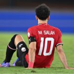Salah sofreu lesão na Copa Africana (Foto: Issouf Sanogo/AFP)