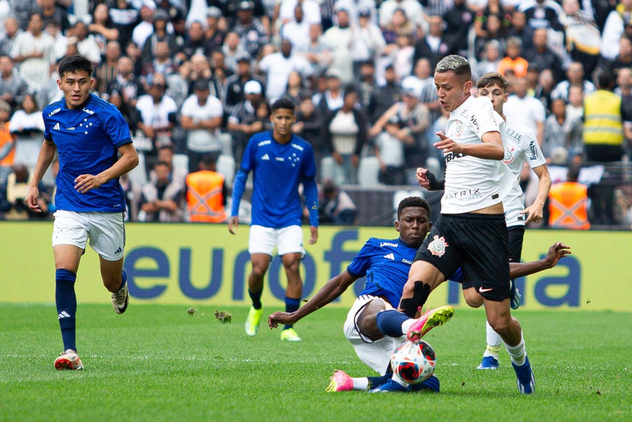 Kayke foi autor do gol do título do Corinthians sobre o Cruzeiro (Foto: X/Reprodução)
