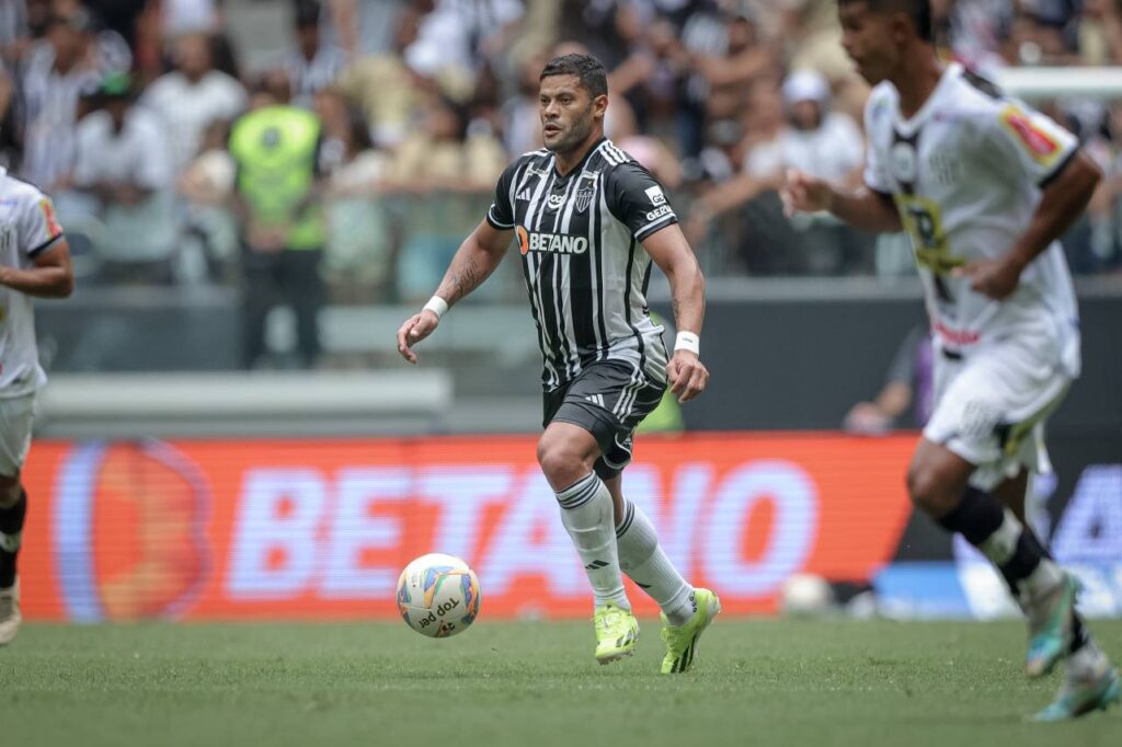 Hulk, mais uma vez foi o destaque na vitória do Atlético-MG. Foto: Pedro Souza/Atlético