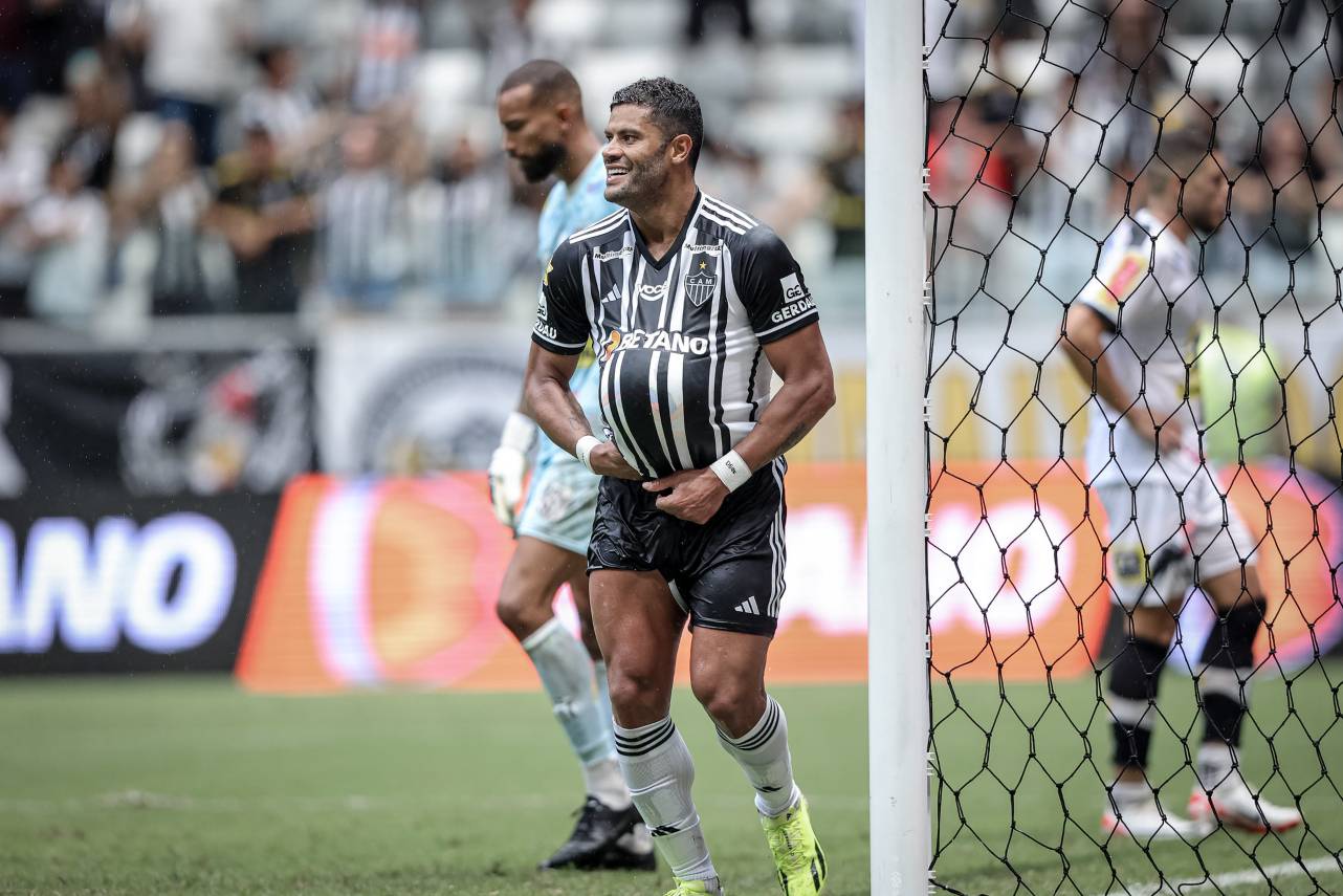 Hulk fez um gol e deu duas assistências na vitória do Atlético-MG. Foto: Pedro Souza/Atlético