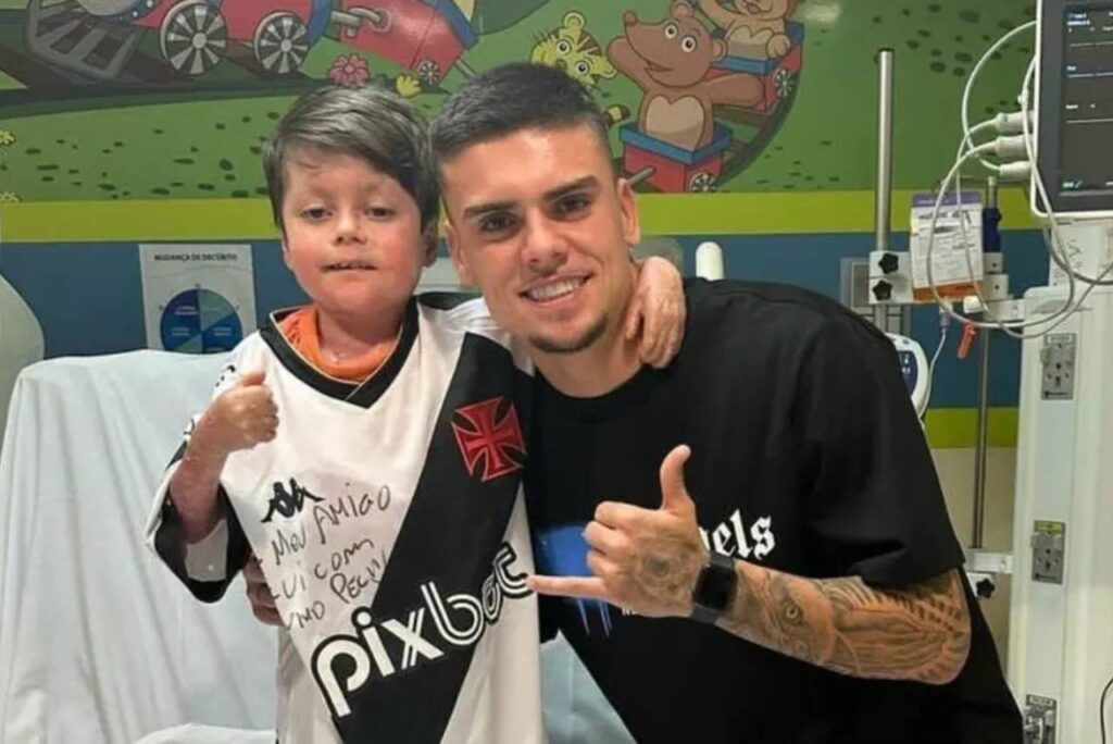 Gabriel Pec e Gui no primeiro encontro entre os dois. Foto: Reprodução/X