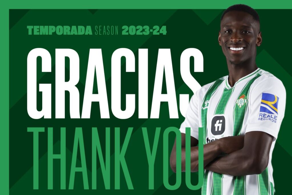 Betis agradeceu passagem do novo reforço do Botafogo