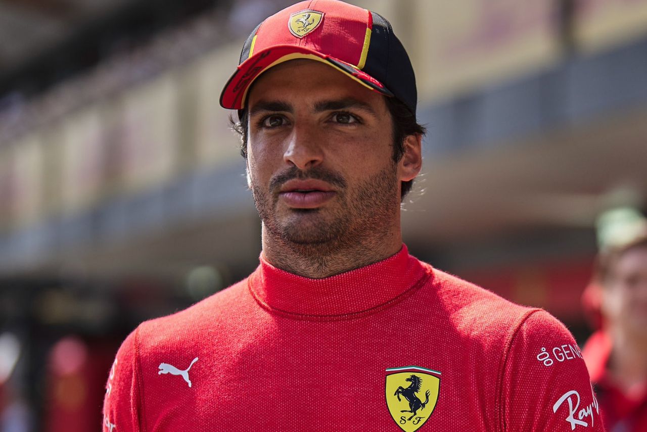 Piloto Carlos Sainz, da Ferrari