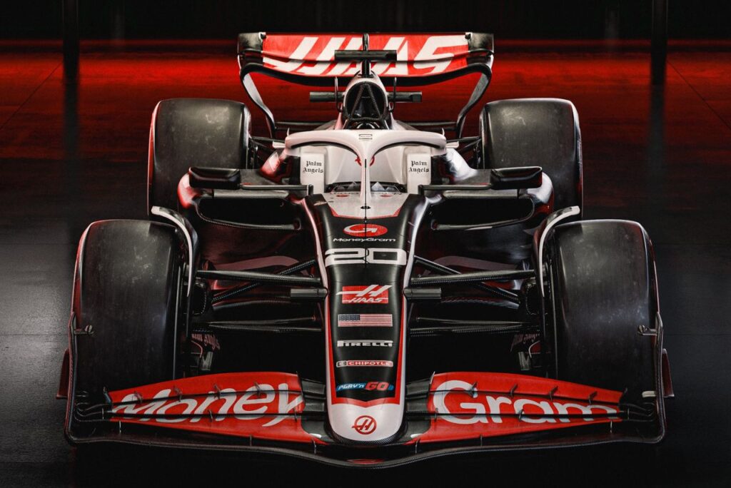 Carro da Haas na Fórmula 1 em 2024