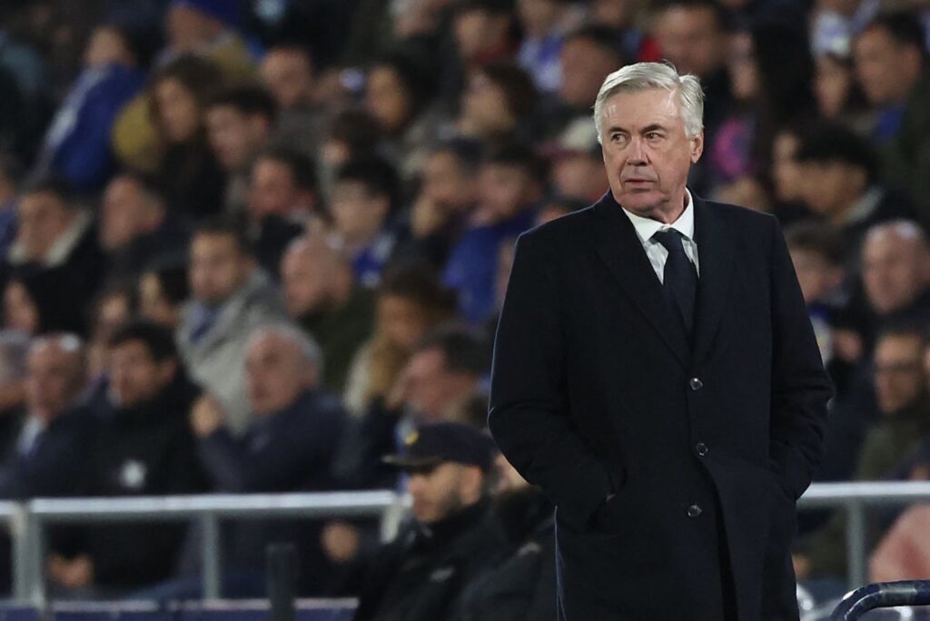 Carlo Ancelotti, treinador do Real Madrid (Foto: Pierre-Philippe Marcou/AFP)