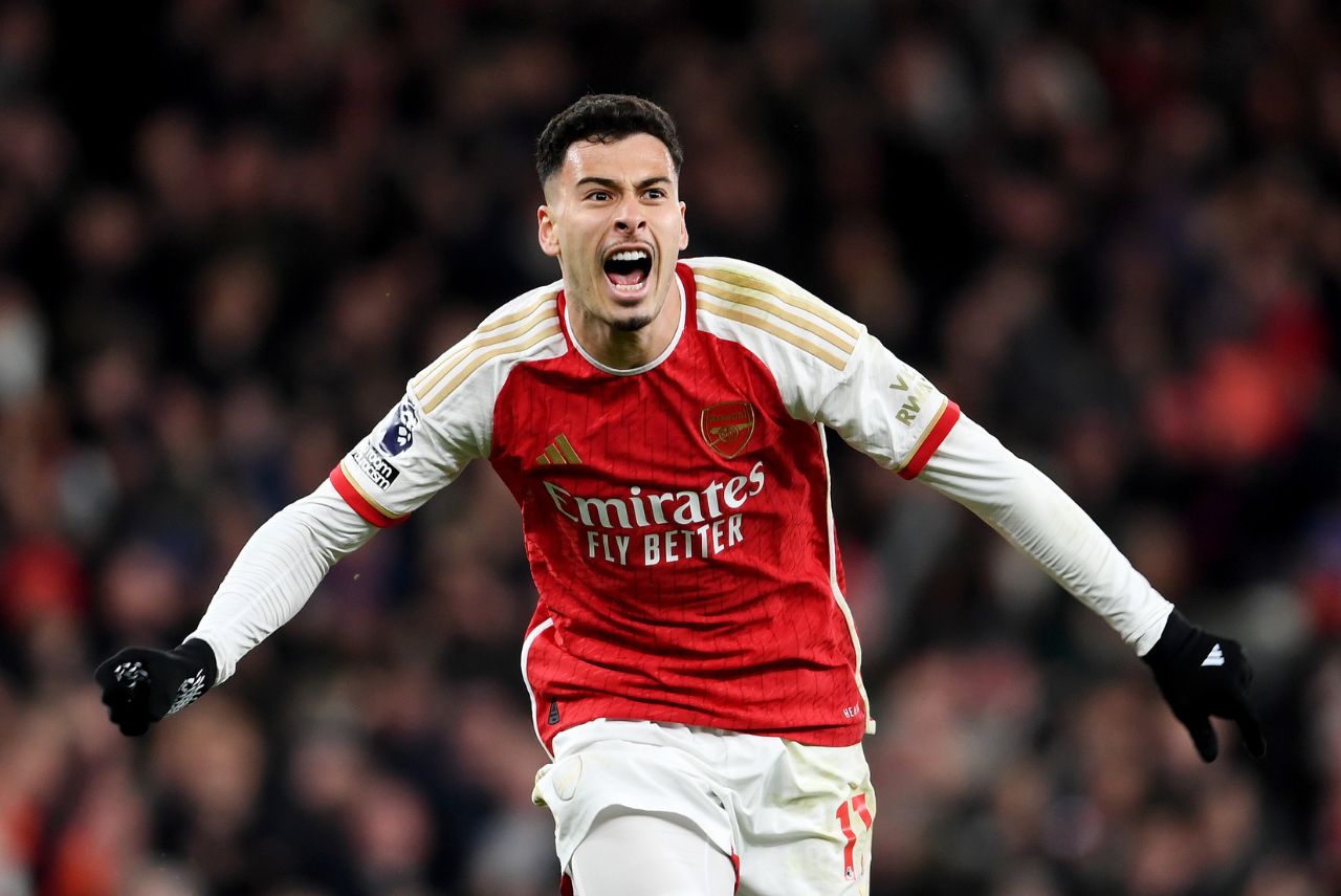 Martinelli comemora gol do Arsenal
