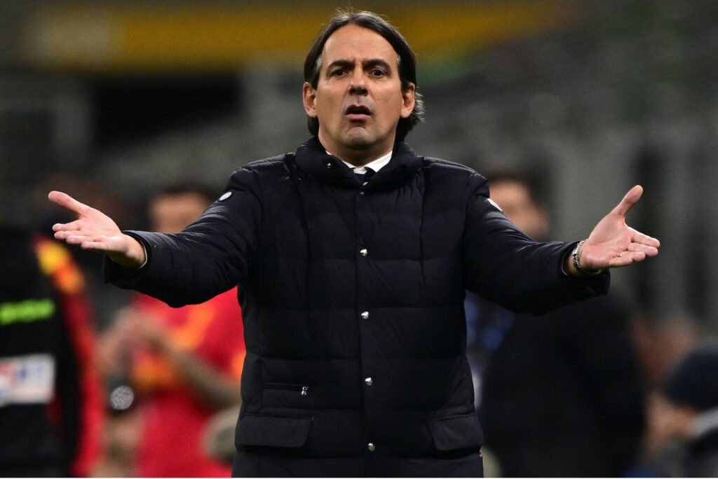 Simone Inzaghi, treinador da Inter de Milão (Foto: Marco Bertorello/AFP)