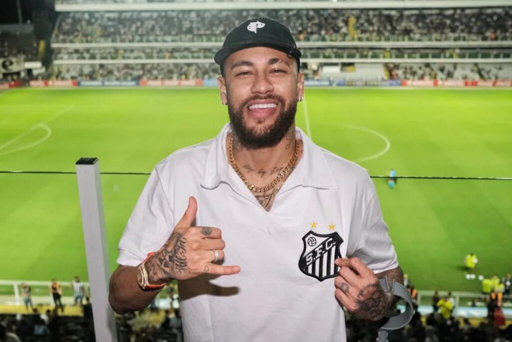 Neymar na Vila Belmiro