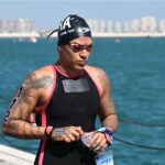Ana Marcela Cunha antes da prova em Doha