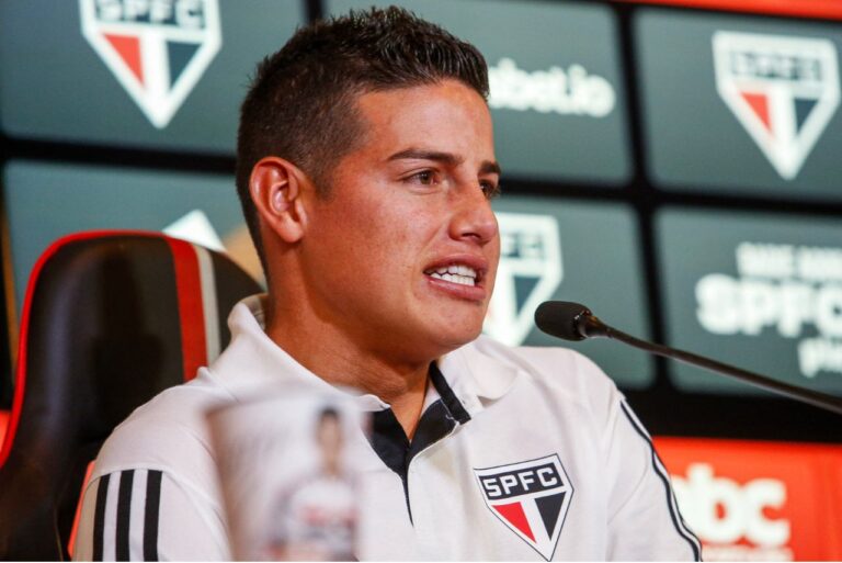 <p>James Rodríguez deve deixar o São Paulo nos próximos dias (Foto: Miguel Schincariol/AFP)</p>