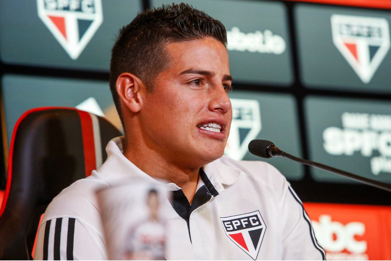 James Rodríguez deve deixar o São Paulo nos próximos dias (Foto: Miguel Schincariol/AFP)
