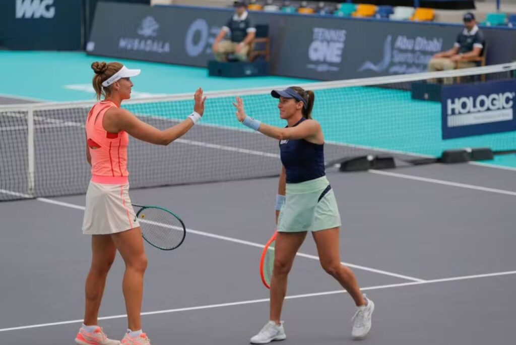 Bia Haddad e Luisa Stefani em Abu Dhabi