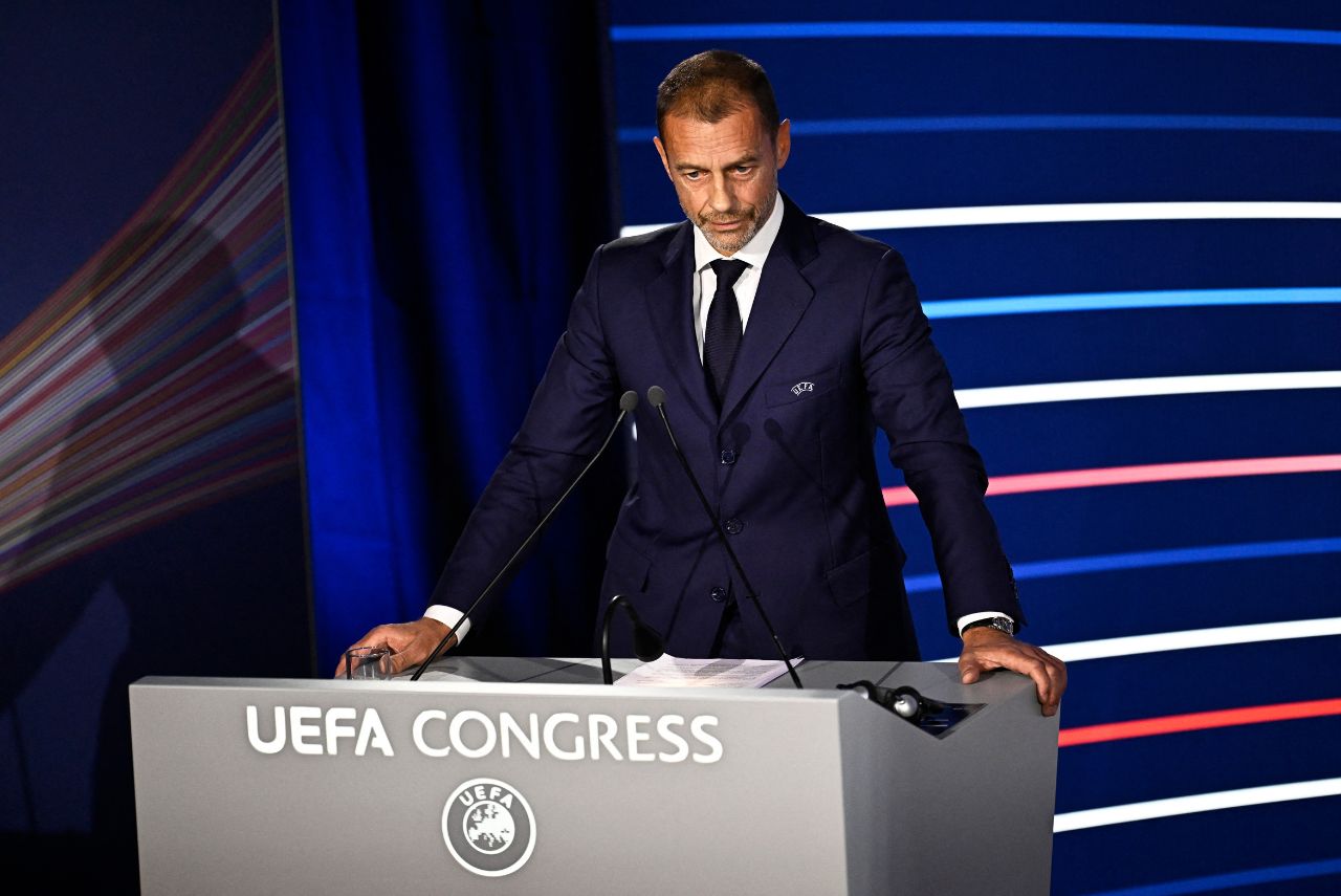 Aleksander Ceferin, presidente da UEFA (Foto: Julien de Rosa/AFP)