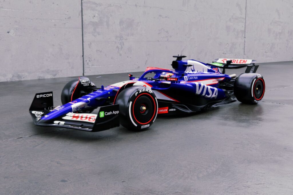 Carro da Visa Cash App RB F1 Team para temporada 2024 da Fórmula 1
