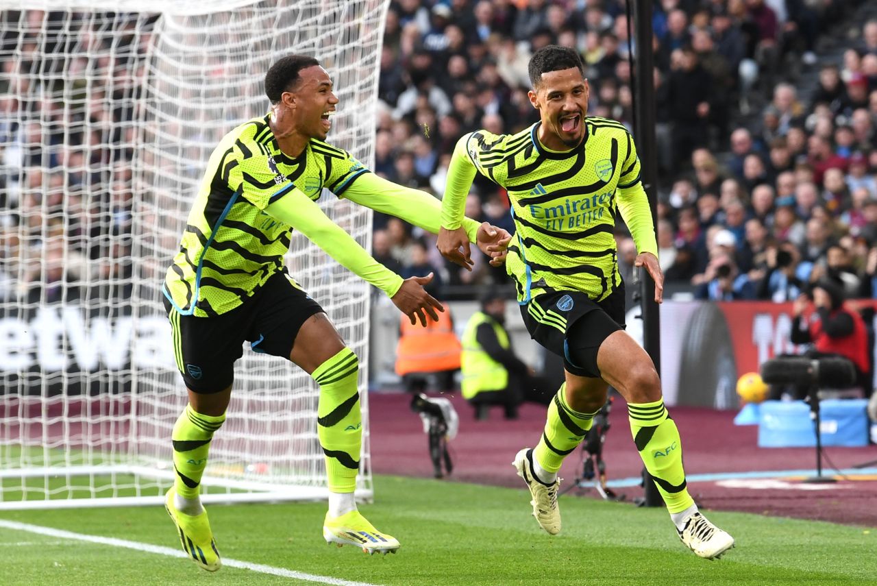 Lance do jogo Arsenal x West Ham no Campeonato Inglês em 2024