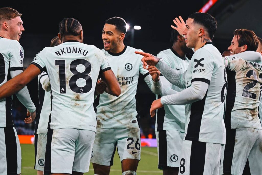 O Chelsea saiu atrás no placar ainda no primeiro tempo. Foto: Reprodução/X