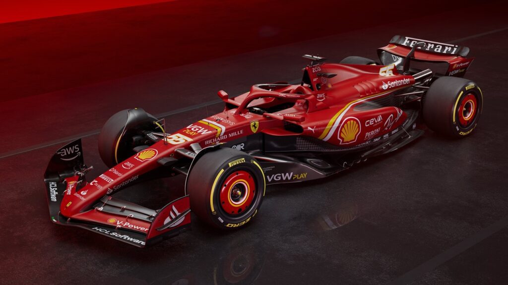 Ferrari apresenta carro para 2024, o último antes da chegada de Hamilton