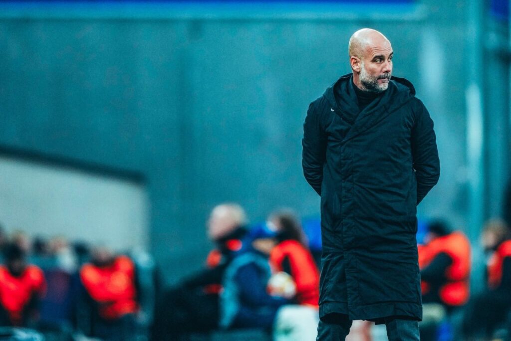 Guardiola durante partida na Venezuela