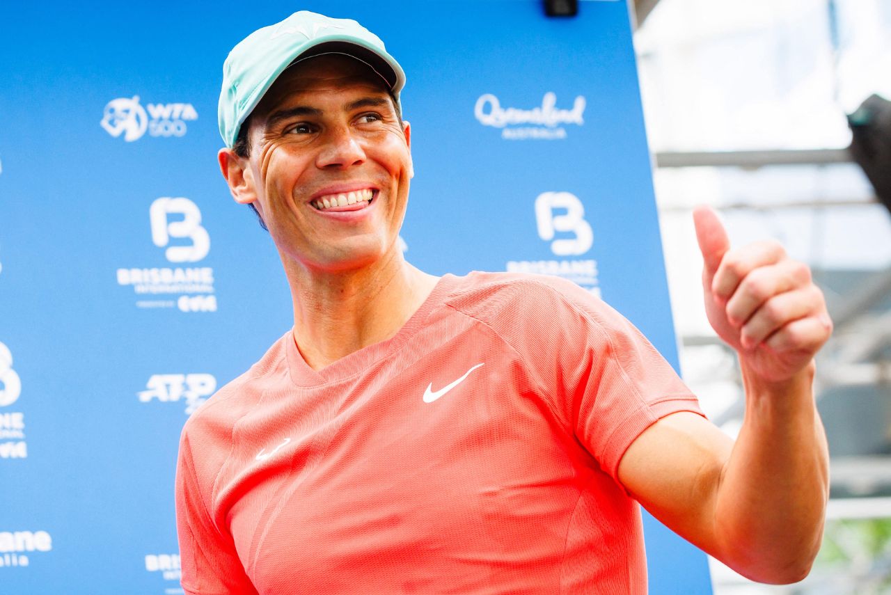 Rafael Nadal durante o Brisbane International 2023 (Foto: Patrick Hamilton/AFP)
