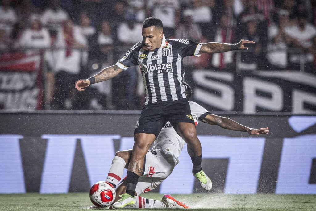 Lance do pênalti marcado contra o São Paulo