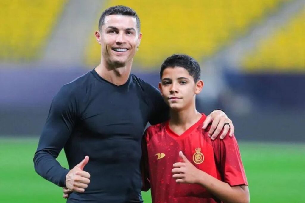 Cristiano Ronaldo e filho