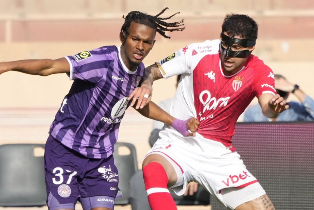 Lance do jogo Monaco x Toulouse na Ligue 1 em 2024