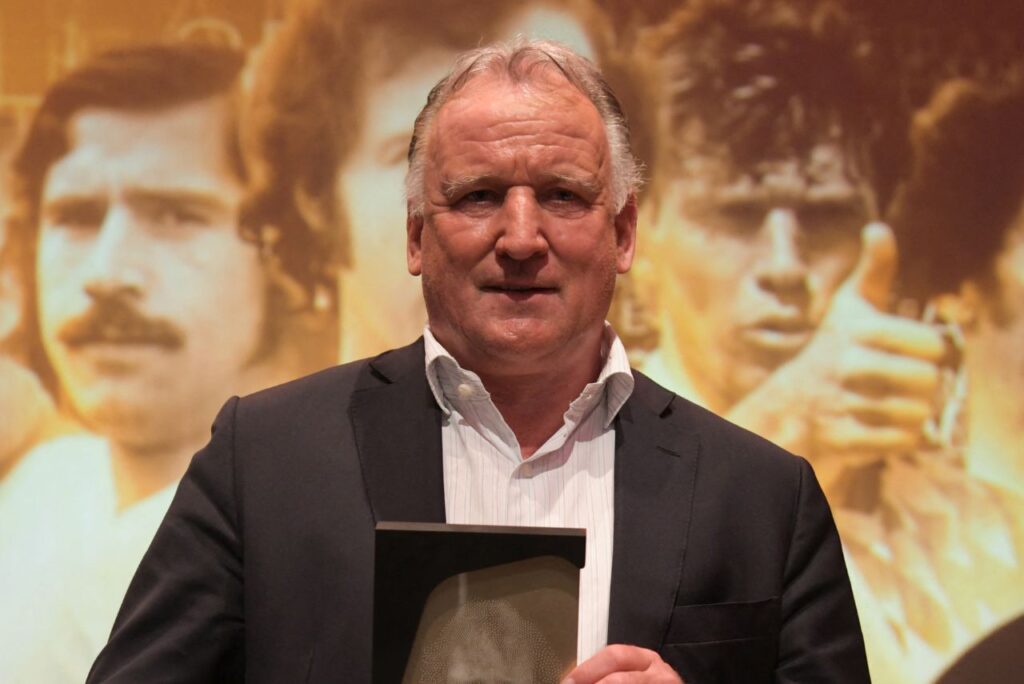 Homenagem recebida por Andreas Brehme em 2019